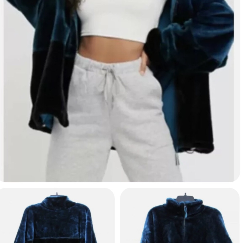 UGG ELAINA COLORBLOCK JACKET MOROCCAN BLUE MULTI